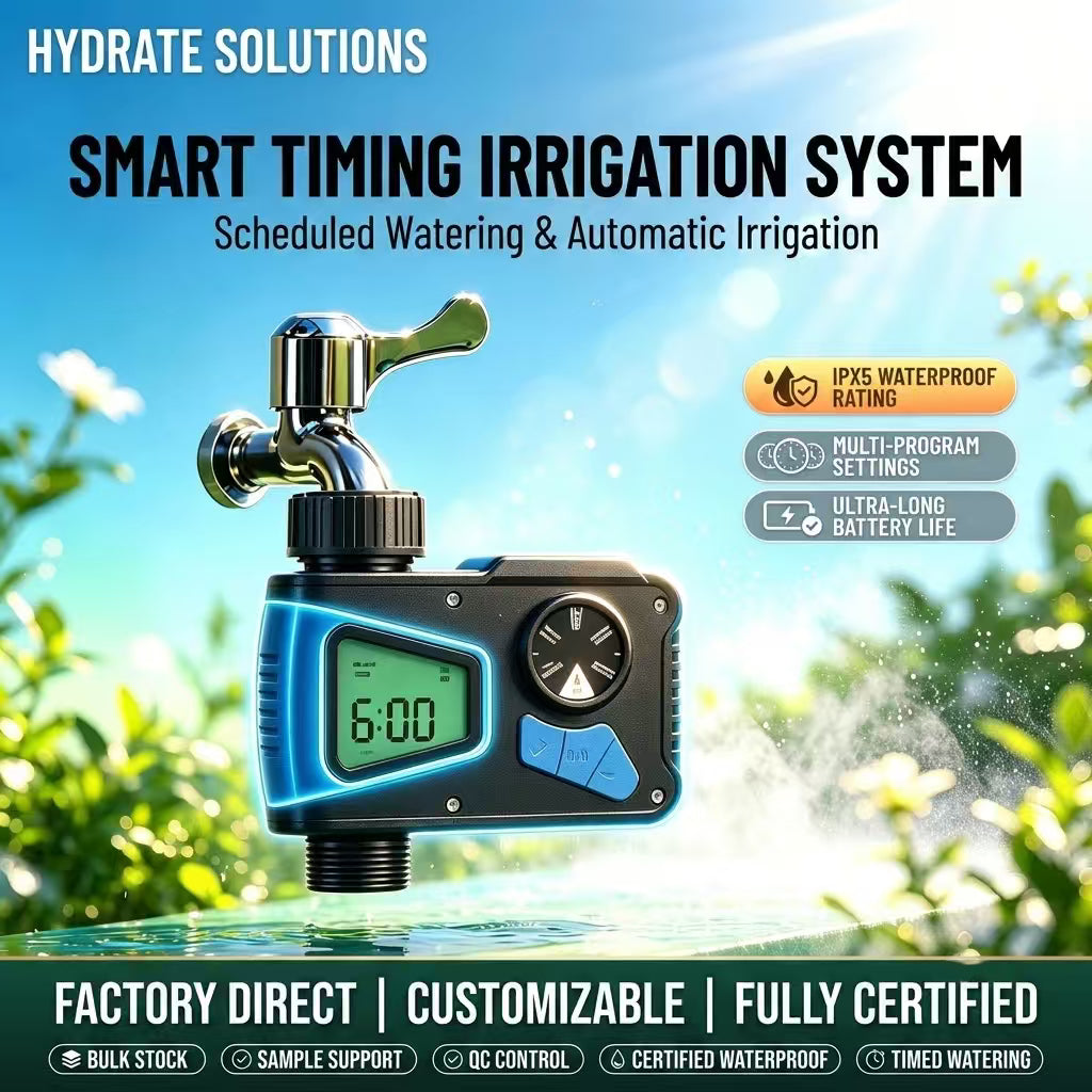 Smart Garden Watering Timer | Automatic Irrigation System Controller with LCD Display & Programmable Scheduled Timer