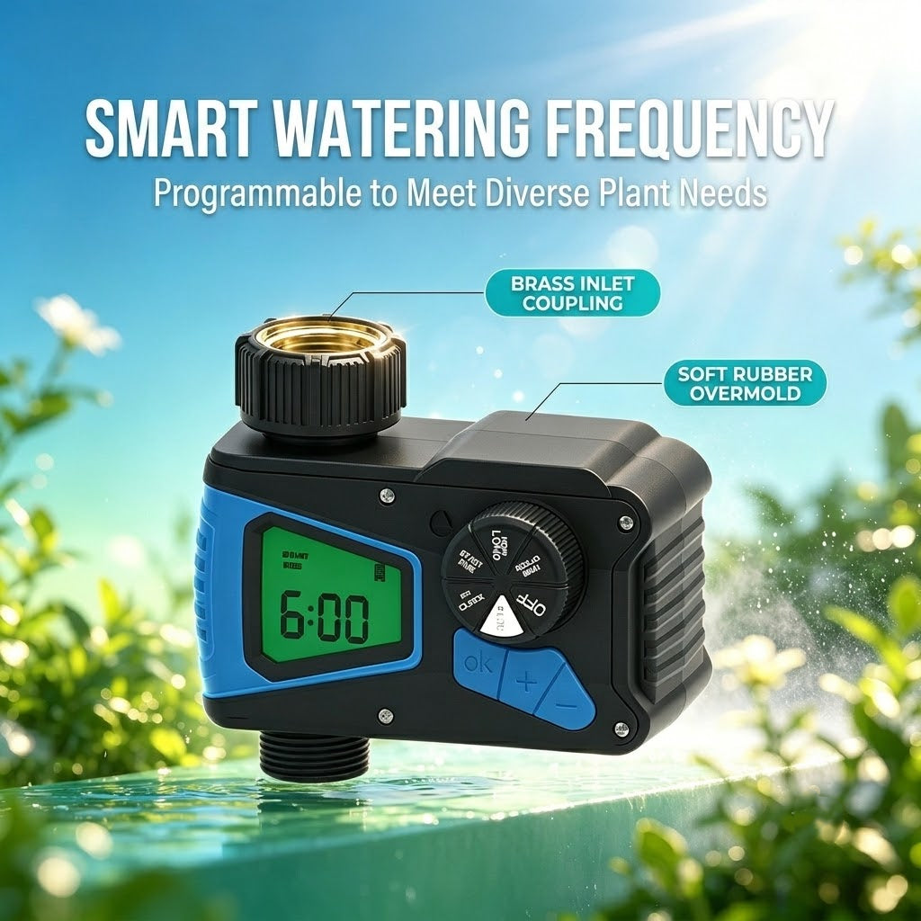 Smart Garden Watering Timer | Automatic Irrigation System Controller with LCD Display & Programmable Scheduled Timer