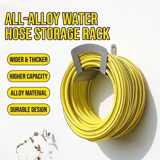 Heavy Duty Metal Garden Hose Holder | Wall Mounted Water Pipe Storage Rack Hanger Organizer for Outdoor Yard (重型金属花园水管支架 | 户外庭院壁挂式水管收纳架挂钩)