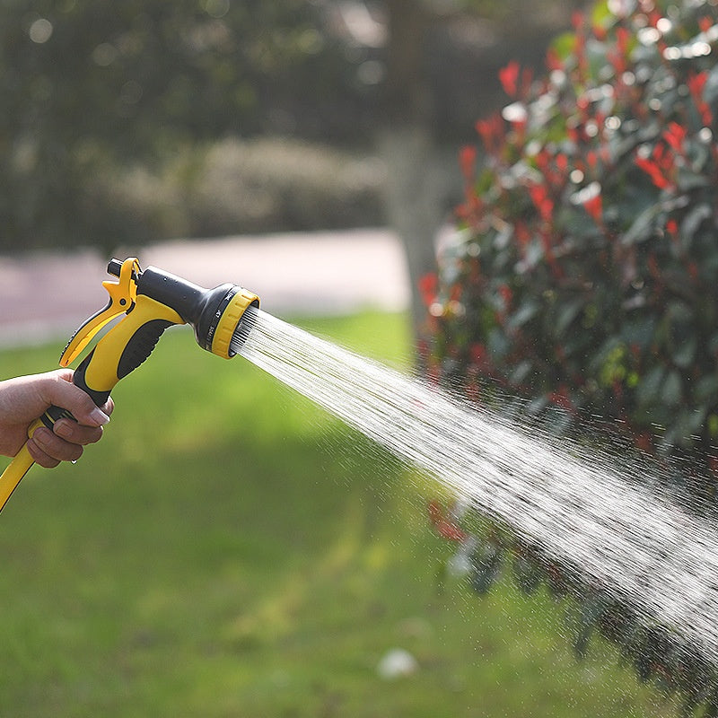 WEISI 10-Way Adjustable Water Spray Gun - High-Pressure Garden Hose Nozzle for Car Wash, Home Cleaning, Lawn Watering & Pet Shower